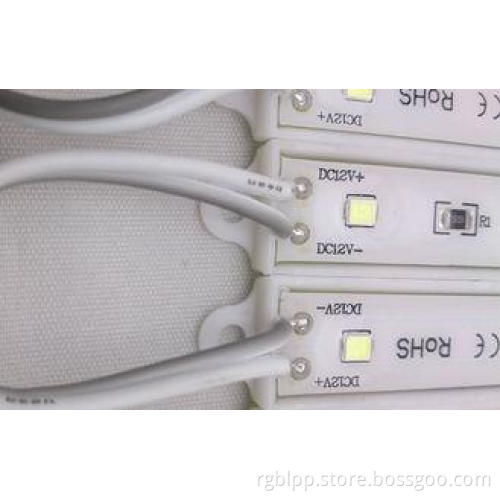 Plastic Shell 3pcs 2835 LED Sign Modules Warm / Cool White